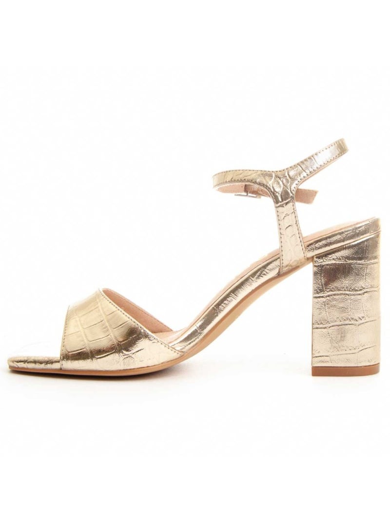 Sandalo Con Tacco Materiale Sintetico Montevita Dorato/Oro - Kiabi