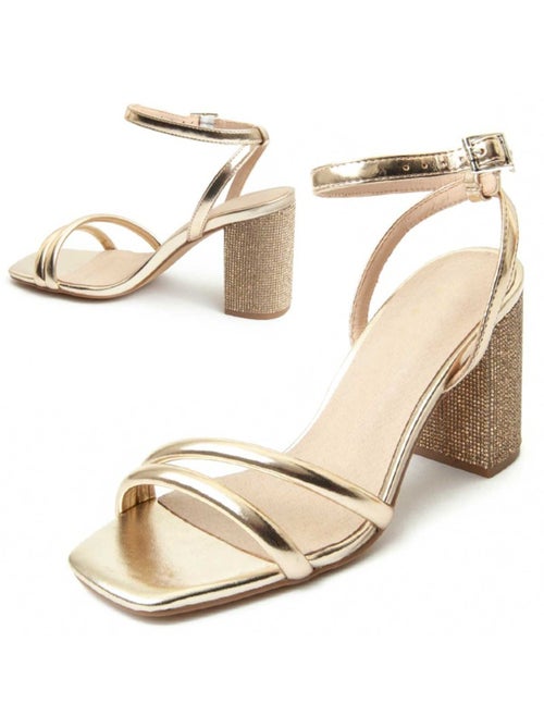 Sandalo Con Tacco Materiale Sintetico Montevita - Kiabi