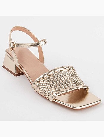 Sandalo Con Tacco Materiale Sintetico Montevita