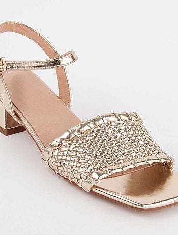 Sandalo Con Tacco Materiale Sintetico Montevita
