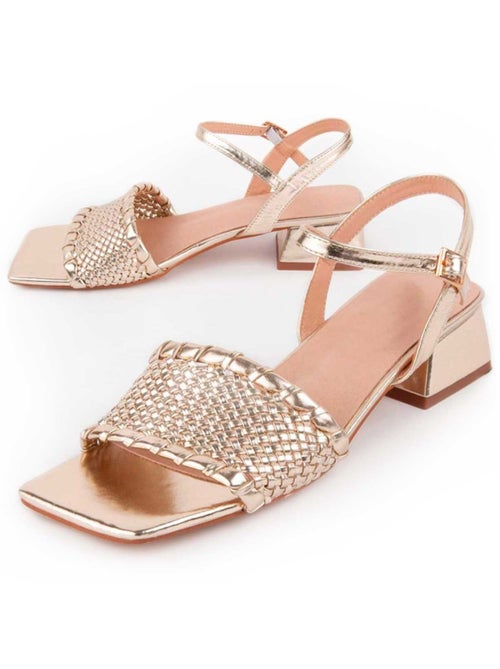 Sandalo Con Tacco Materiale Sintetico Montevita - Kiabi