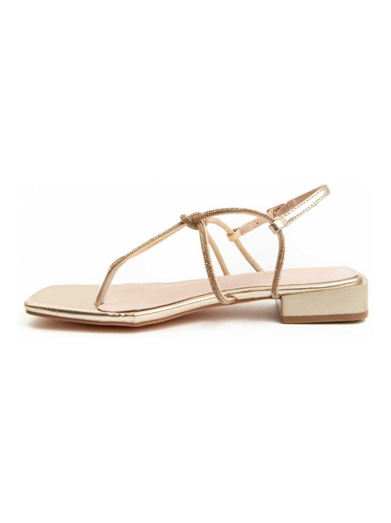 Sandalo Con Tacco Materiale Sintetico Montevita Dorato/Oro - Kiabi