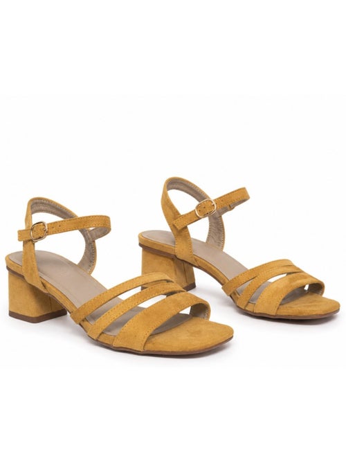 Sandalo con tacco materiale sintetico montevita - Kiabi Sandalo con tacco materiale sintetico montevita - Kiabi