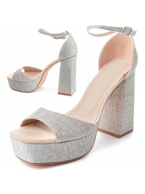 Sandalo Con Tacco Materiale Sintetico Montevita - Kiabi