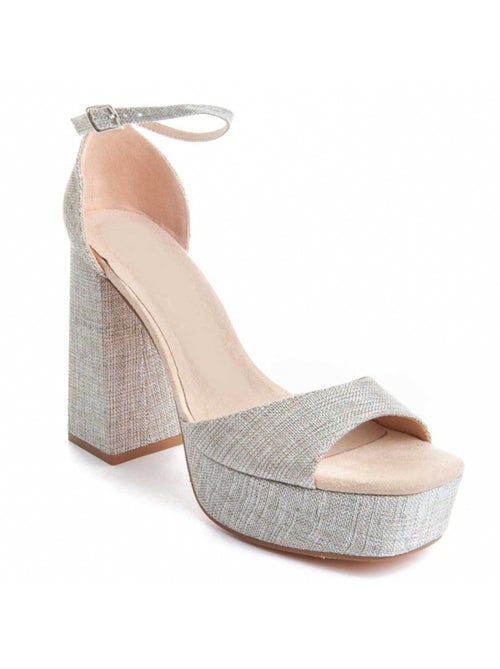 Sandalo Con Tacco Materiale Sintetico Montevita - Kiabi