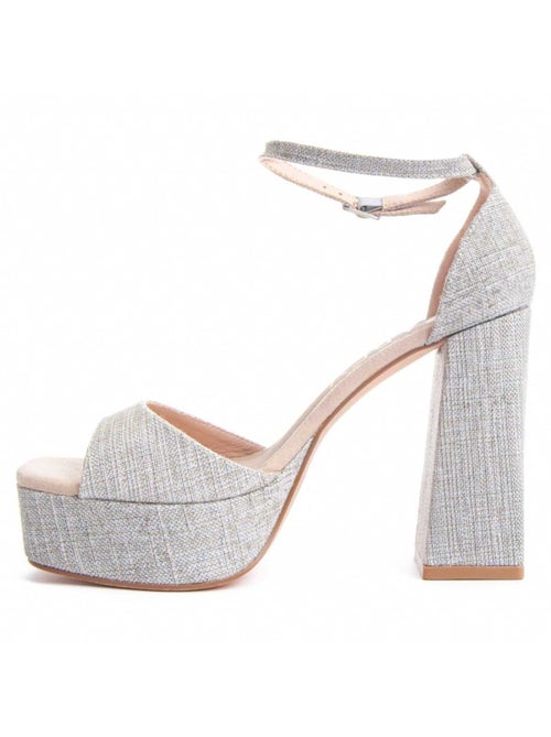 Sandalo Con Tacco Materiale Sintetico Montevita - Kiabi