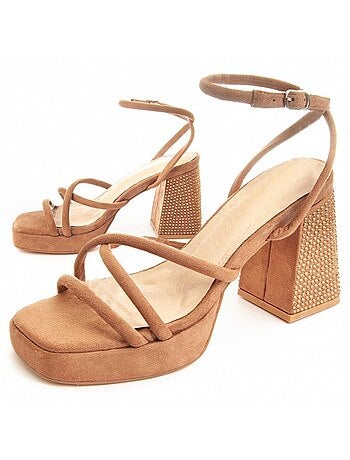 Sandalo Con Tacco Materiale Sintetico Montevita