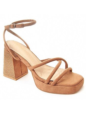 Sandalo Con Tacco Materiale Sintetico Montevita
