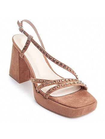Sandalo Con Tacco Materiale Sintetico Montevita