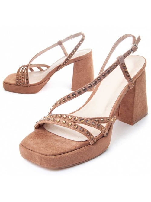 Sandalo Con Tacco Materiale Sintetico Montevita - Kiabi