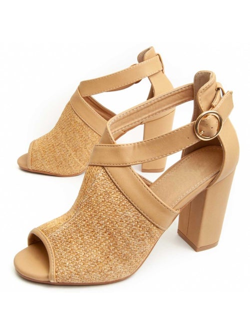 Sandalo Con Tacco Materiale Sintetico Montevita - Kiabi