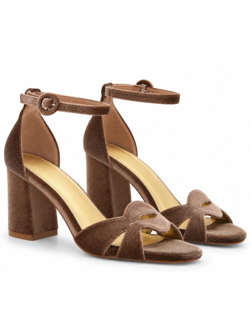 Sandalo con tacco materiale sintetico montevita - Kiabi