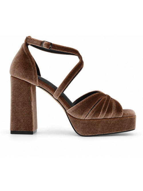 Sandalo con tacco materiale sintetico montevita - Kiabi