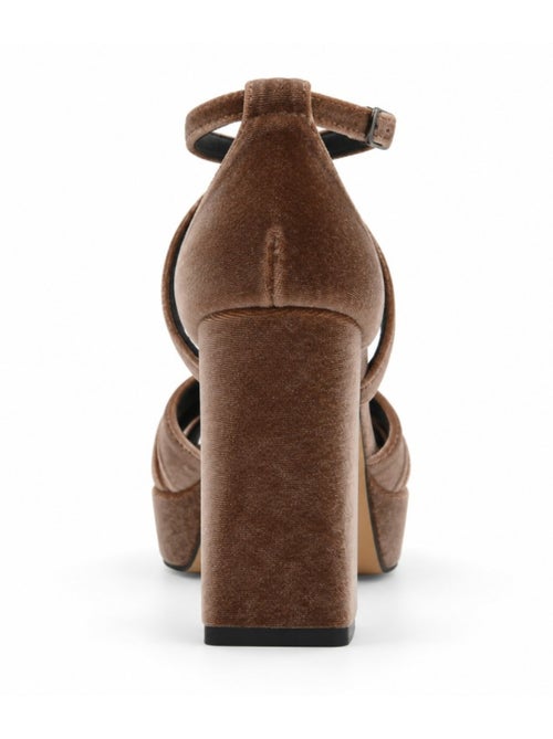 Sandalo con tacco materiale sintetico montevita - Kiabi