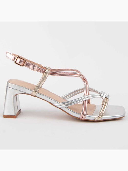 Sandalo Con Tacco Materiale Sintetico Montevita - Kiabi