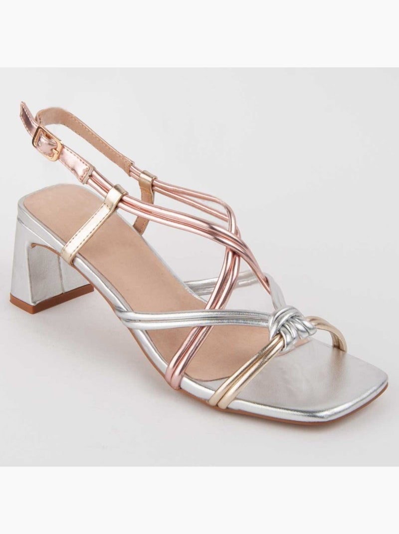 Sandalo Con Tacco Materiale Sintetico Montevita Multicolore - Kiabi