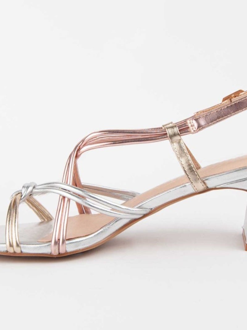 Sandalo Con Tacco Materiale Sintetico Montevita Multicolore - Kiabi