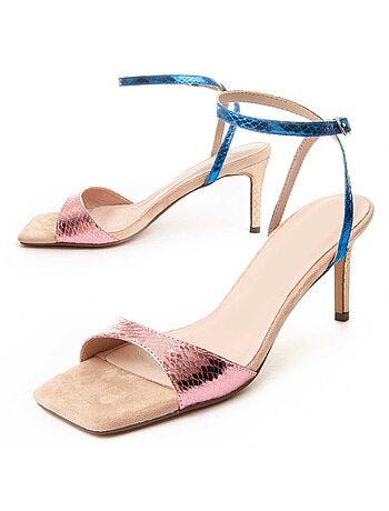 Sandalo Con Tacco Materiale Sintetico Montevita
