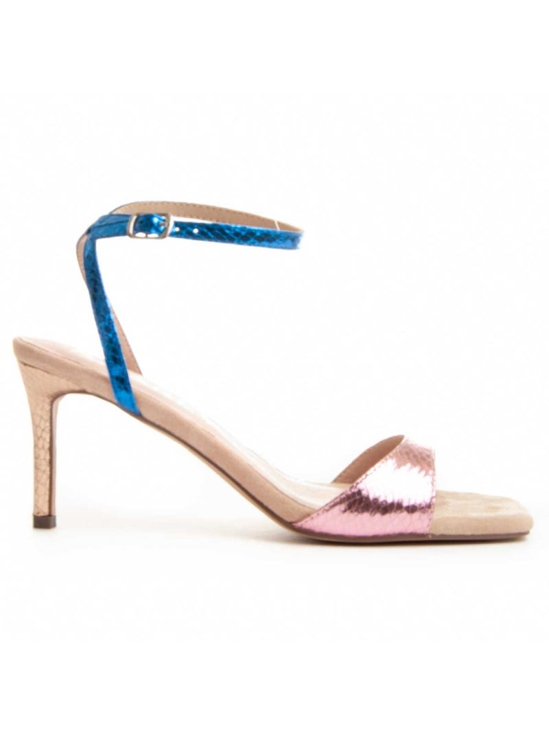 Sandalo Con Tacco Materiale Sintetico Montevita Multicolore - Kiabi