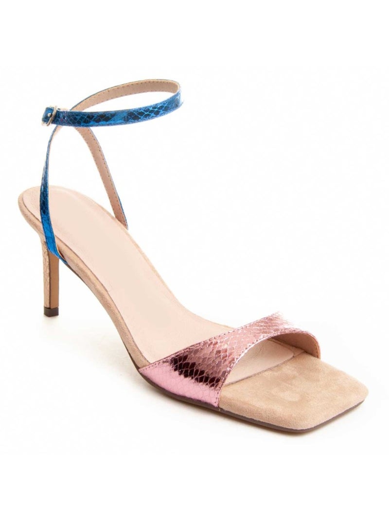 Sandalo Con Tacco Materiale Sintetico Montevita Multicolore - Kiabi