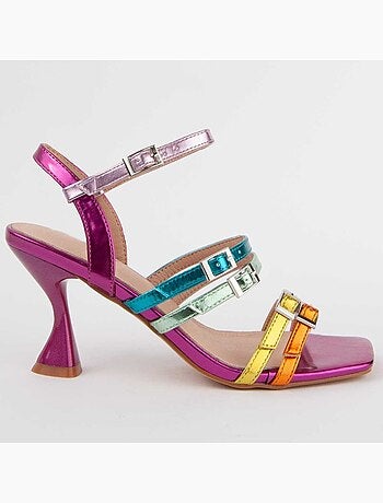 Sandalo Con Tacco Materiale Sintetico Montevita