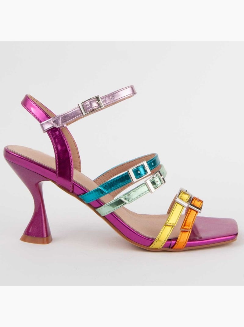 Sandalo Con Tacco Materiale Sintetico Montevita Multicolore - Kiabi
