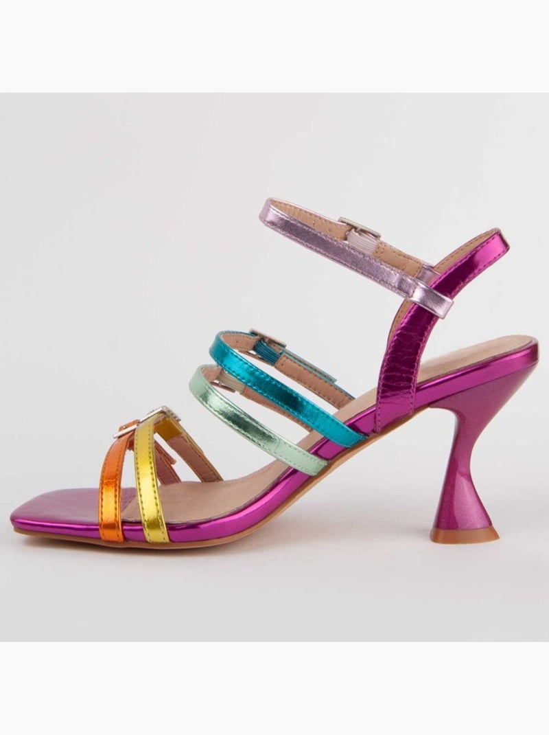 Sandalo Con Tacco Materiale Sintetico Montevita Multicolore - Kiabi