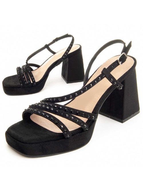 Sandalo Con Tacco Materiale Sintetico Montevita - Kiabi