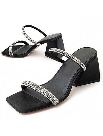 Sandalo Con Tacco Materiale Sintetico Montevita