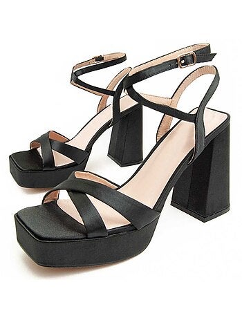 Sandalo Con Tacco Materiale Sintetico Montevita