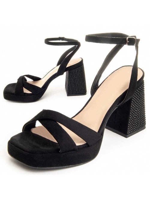 Sandalo Con Tacco Materiale Sintetico Montevita - Kiabi