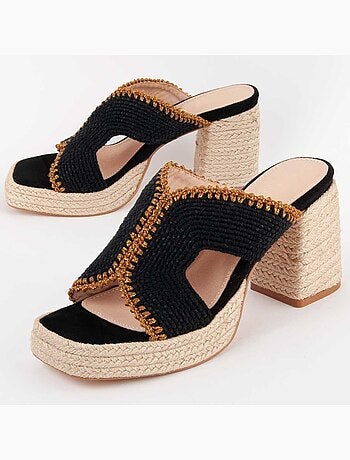 Sandalo Con Tacco Materiale Sintetico Montevita