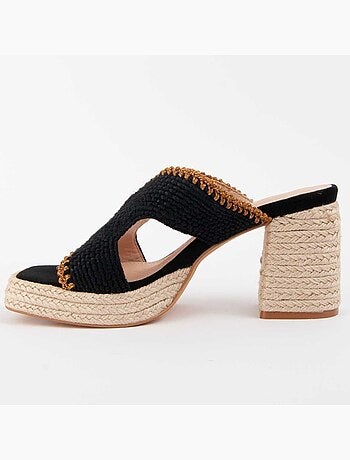 Sandalo Con Tacco Materiale Sintetico Montevita