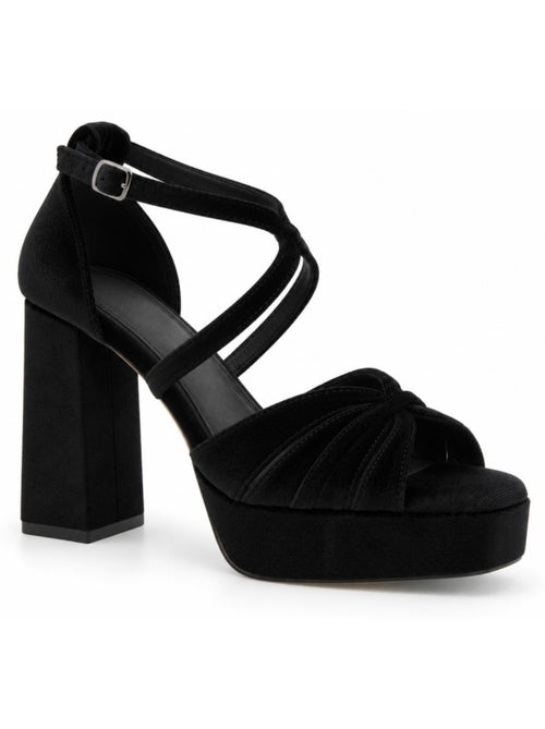 Sandalo con tacco materiale sintetico montevita - Kiabi