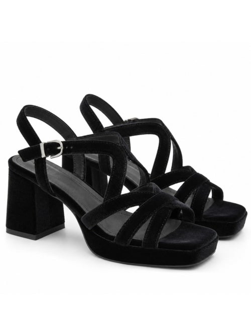Sandalo con tacco materiale sintetico montevita - Kiabi