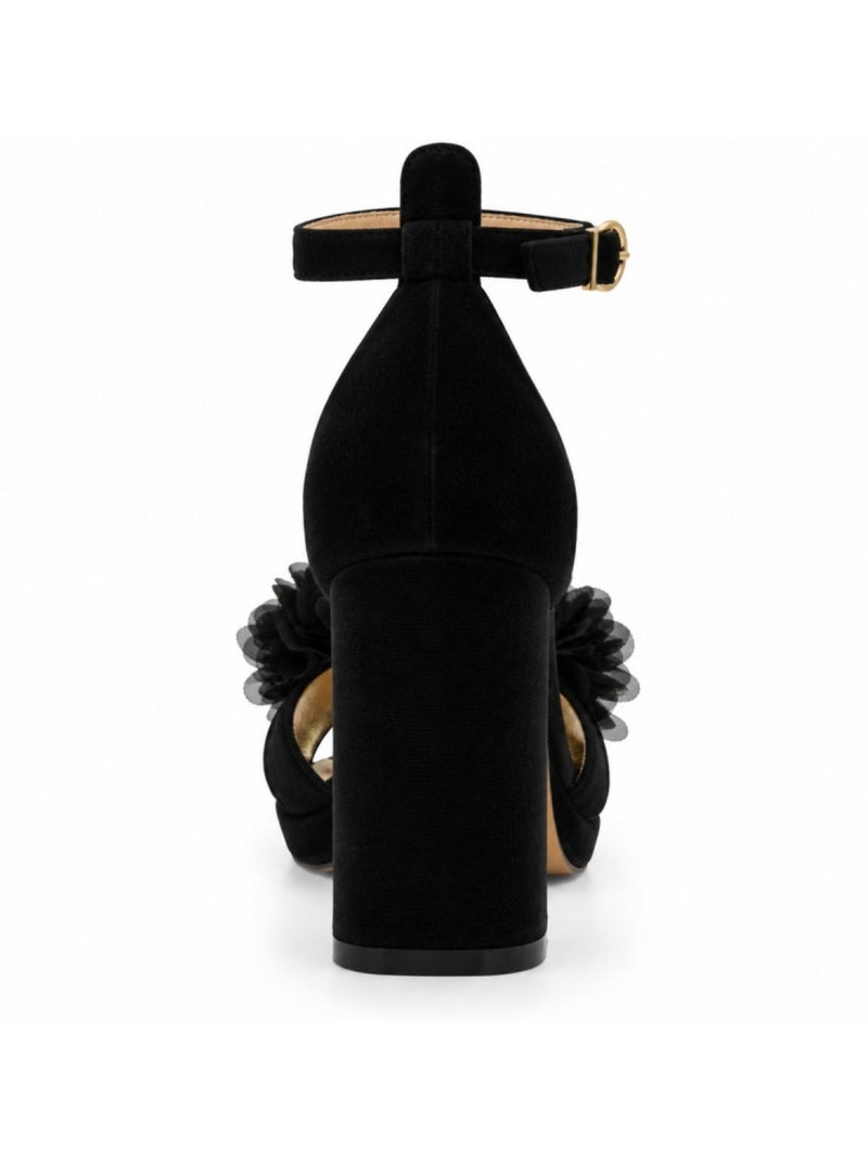Sandalo con tacco materiale sintetico montevita Nero - Kiabi