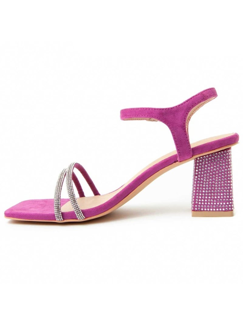 Sandalo Con Tacco Materiale Sintetico Montevita Rosa - Kiabi