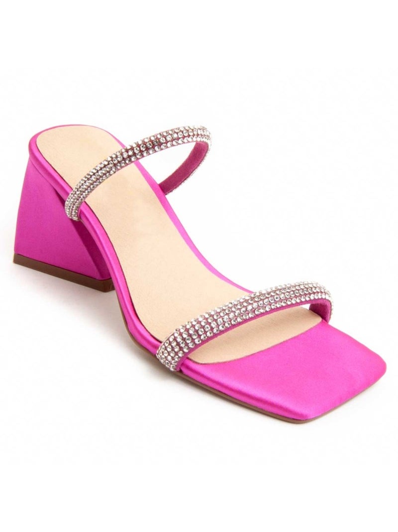 Sandalo Con Tacco Materiale Sintetico Montevita Rosa - Kiabi