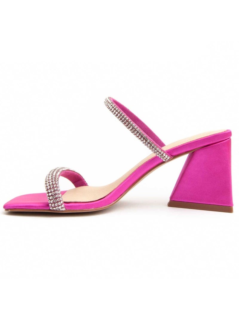 Sandalo Con Tacco Materiale Sintetico Montevita Rosa - Kiabi