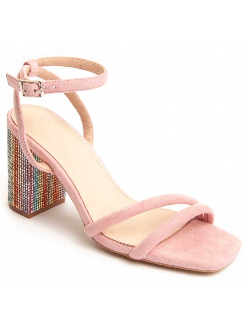 Sandalo Con Tacco Materiale Sintetico Montevita Rosa - Kiabi