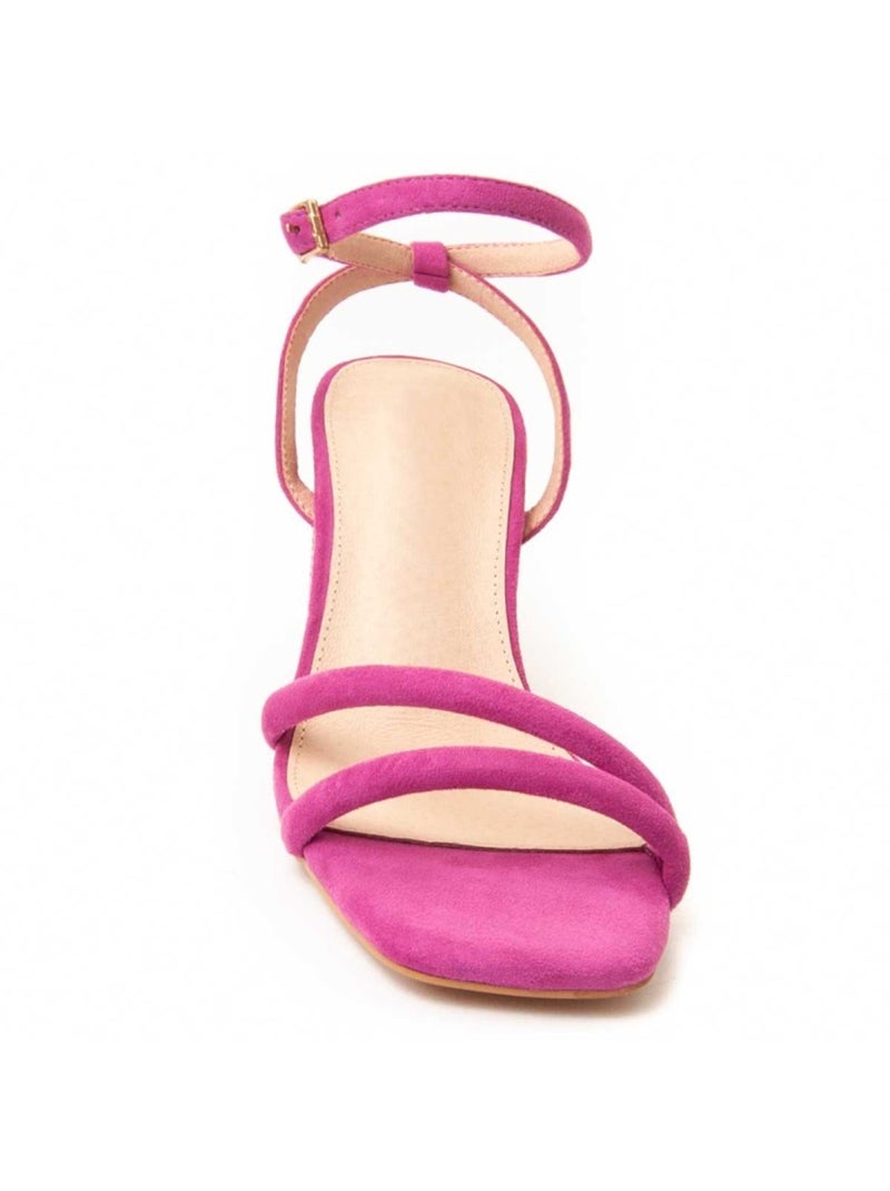 Sandalo Con Tacco Materiale Sintetico Montevita Rosa - Kiabi