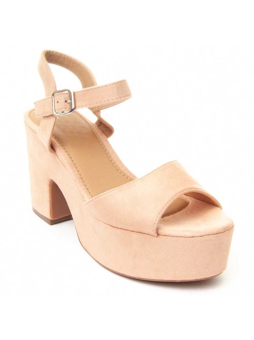 Sandalo Con Tacco Materiale Sintetico Montevita - Kiabi Sandalo Con Tacco Materiale Sintetico Montevita - Kiabi