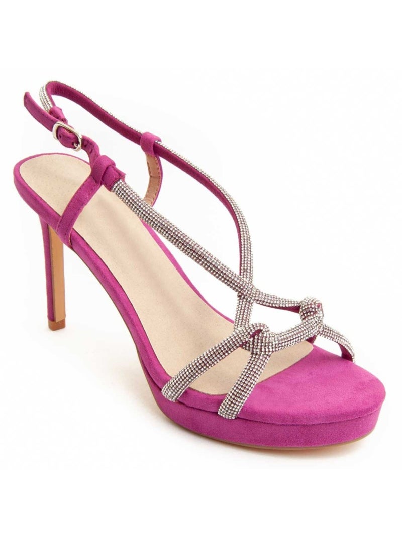 Sandalo Con Tacco Materiale Sintetico Montevita Rosa - Kiabi