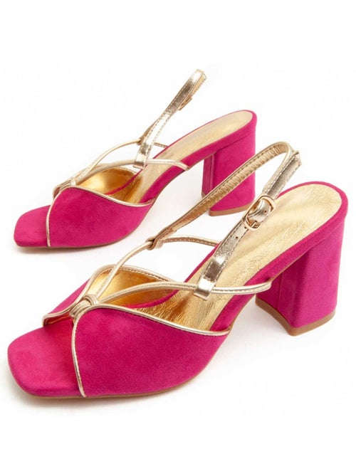 Sandalo Con Tacco Materiale Sintetico Montevita - Kiabi