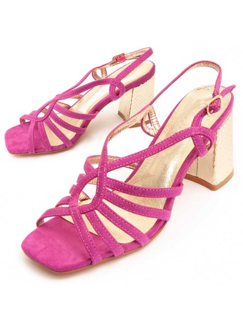 Sandalo Con Tacco Materiale Sintetico Montevita - Kiabi