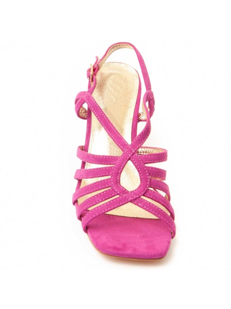 Sandalo Con Tacco Materiale Sintetico Montevita Rosa - Kiabi