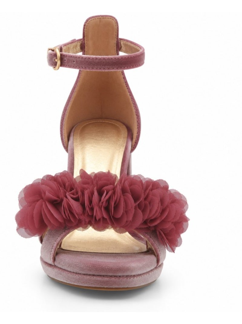 Sandalo con tacco materiale sintetico montevita Rosa - Kiabi