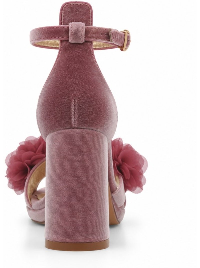 Sandalo con tacco materiale sintetico montevita Rosa - Kiabi
