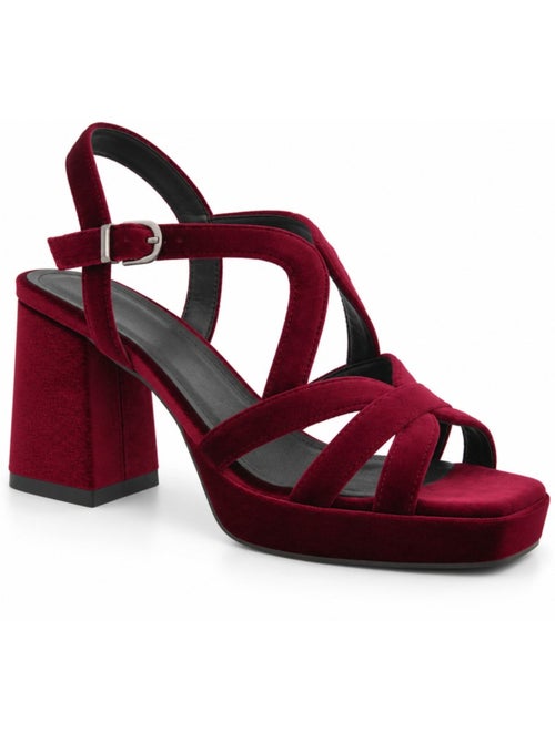 Sandalo con tacco materiale sintetico montevita - Kiabi