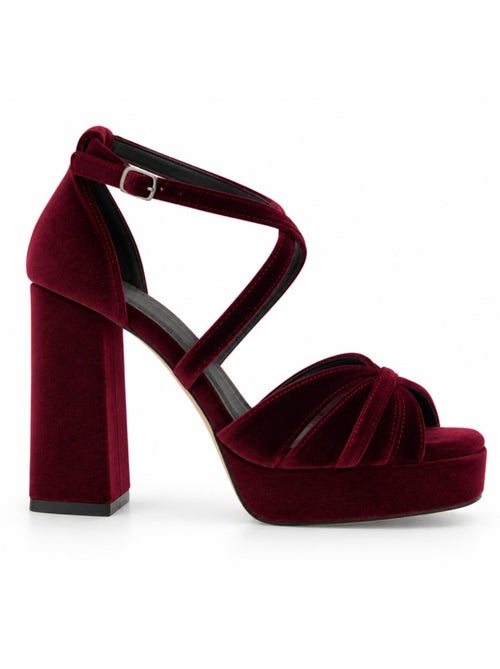 Sandalo con tacco materiale sintetico montevita - Kiabi Sandalo con tacco materiale sintetico montevita - Kiabi